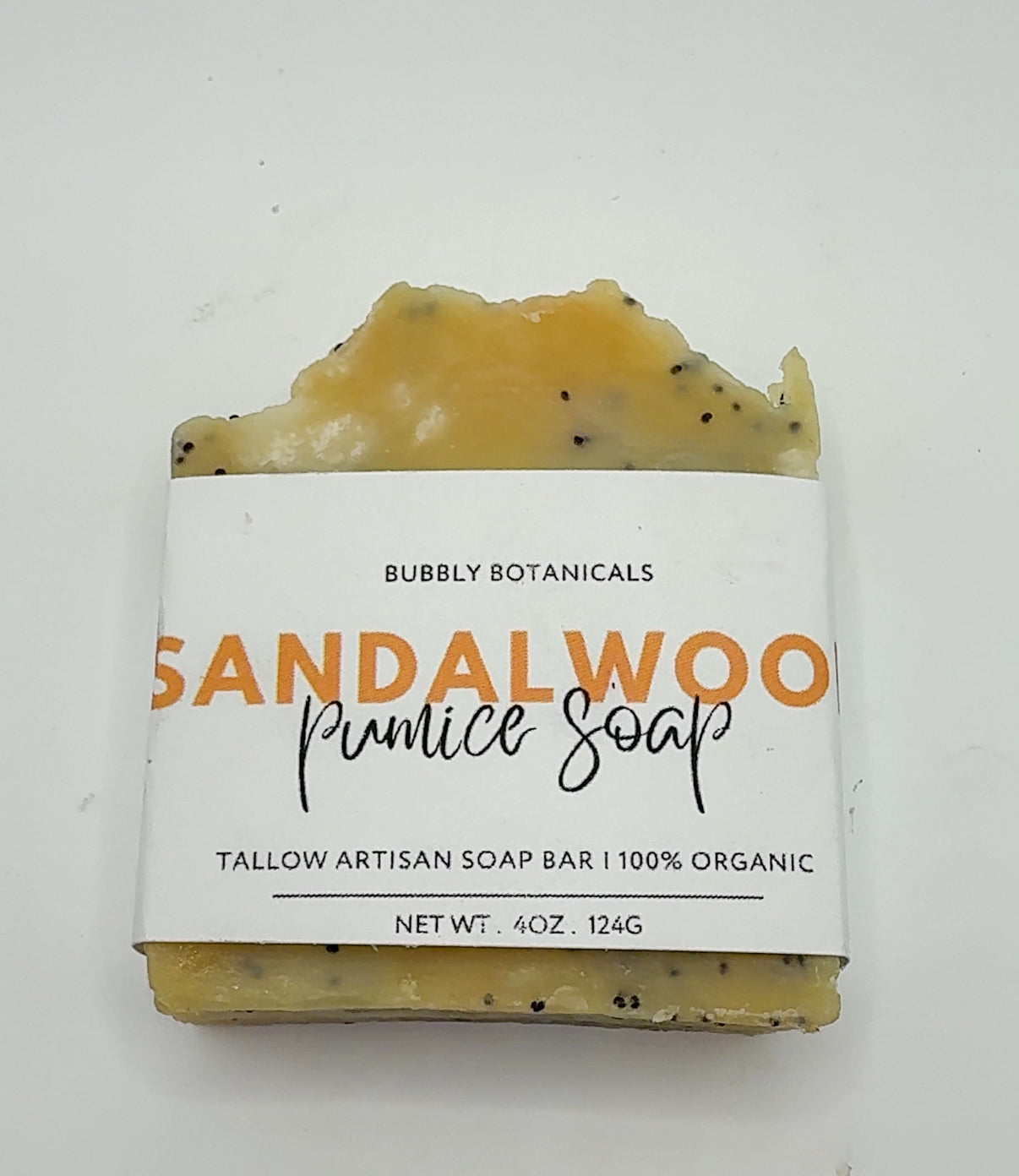 Sandalwood Pumice Soap – Natural Handmade Soap Bar with Pumice for Tough, Greasy Hands