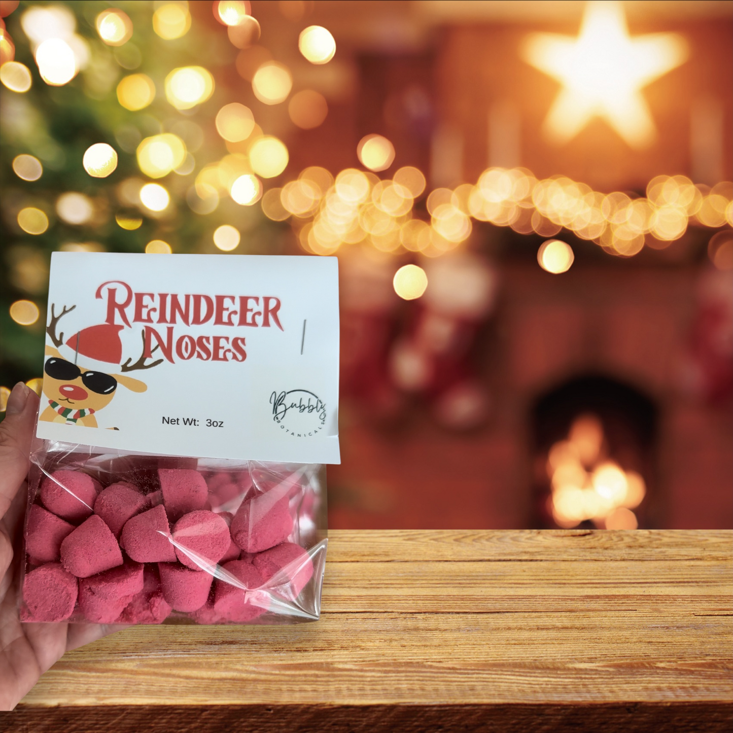 Reindeer Noses Mini Bath Bombs