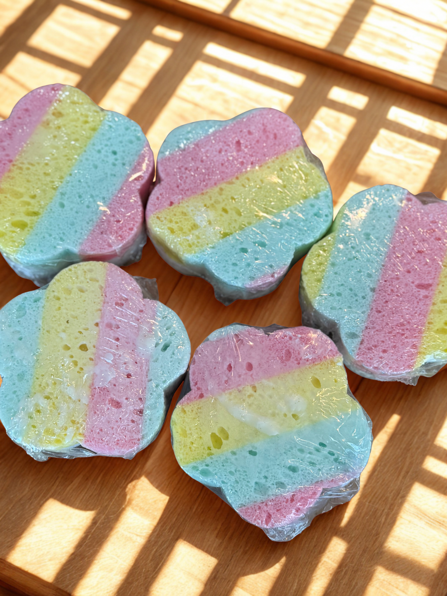 Goat’s Milk Soap Infused Sponge- Highly Scented - Lasts up to 6 weeks