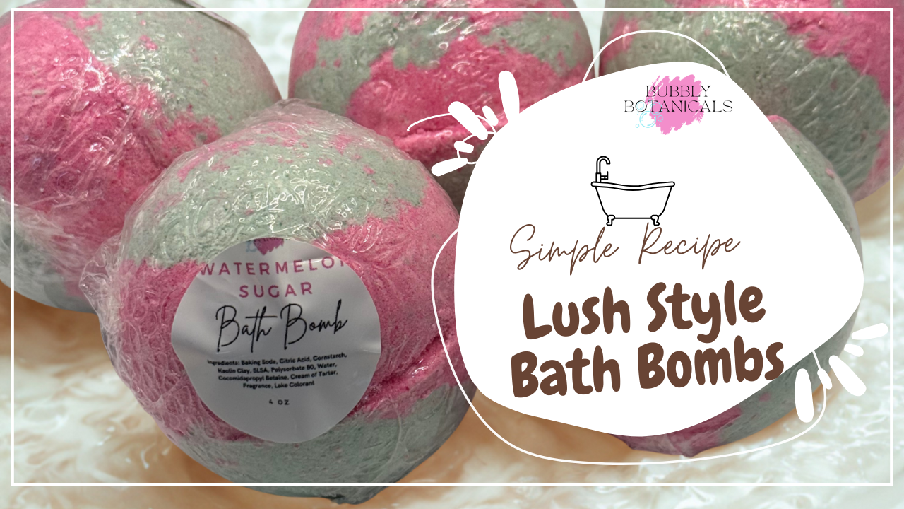 Lush-Style Bath Bomb Recipe (Digital Download)