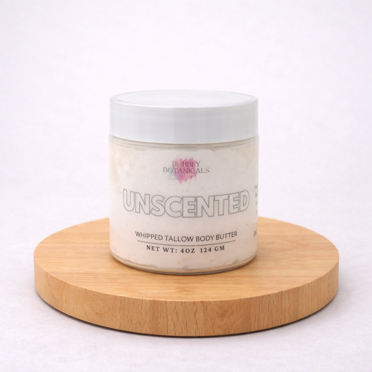 Unscented artisan tallow skincare collection