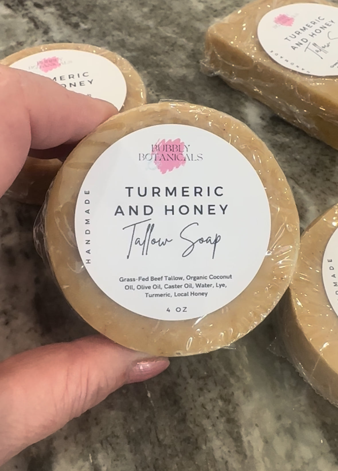 Turmeric and Honey Clear Complexion Tallow Soap