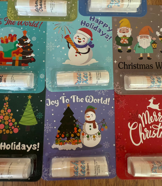 Christmas lip balms