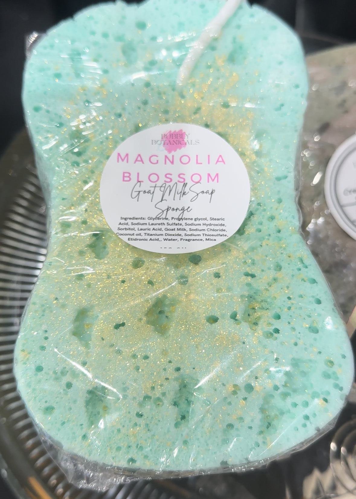 Goat’s Milk Soap Infused Sponge- Highly Scented - Lasts up to 6 weeks