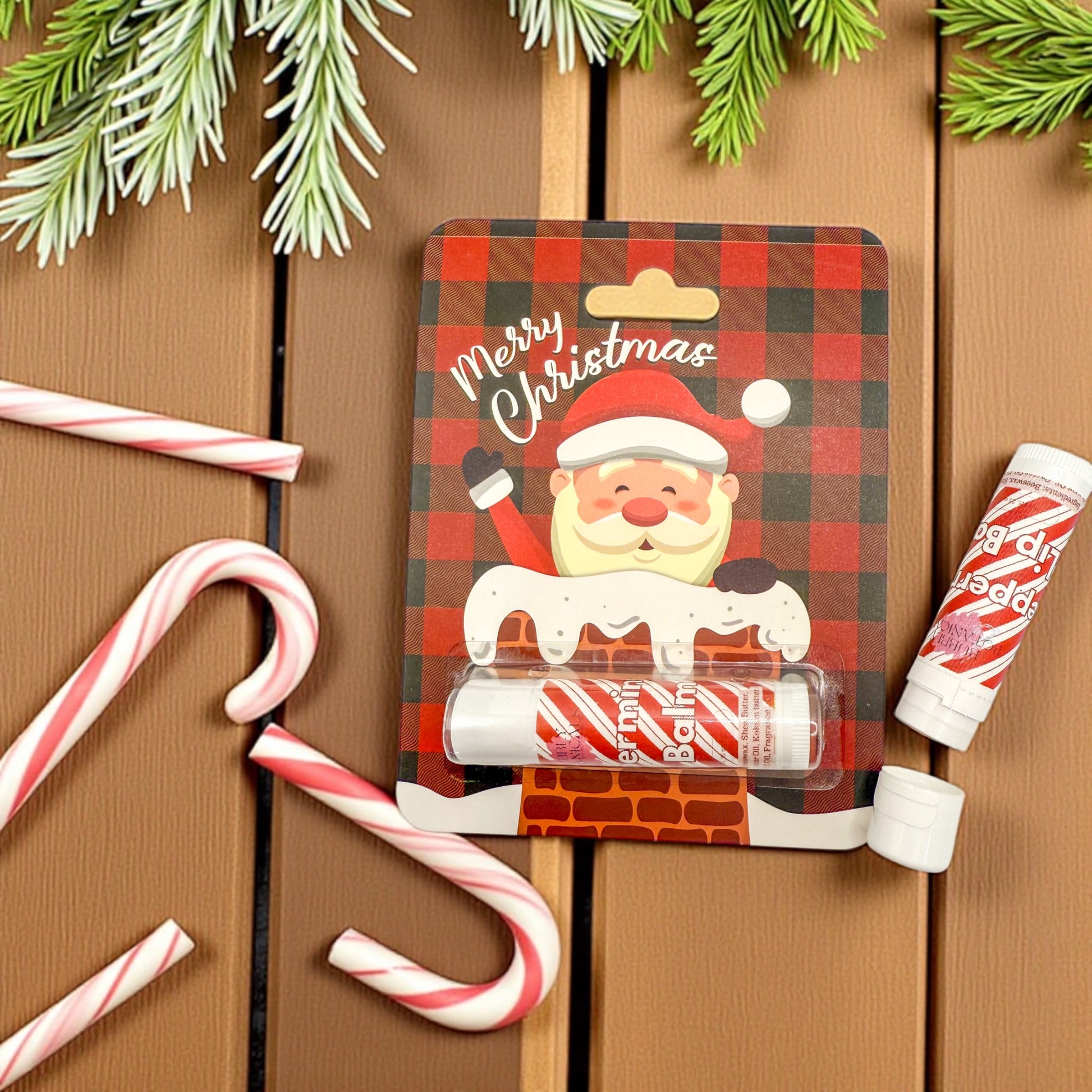 Merry Christmas peppermint shea butter & beeswax lip balm