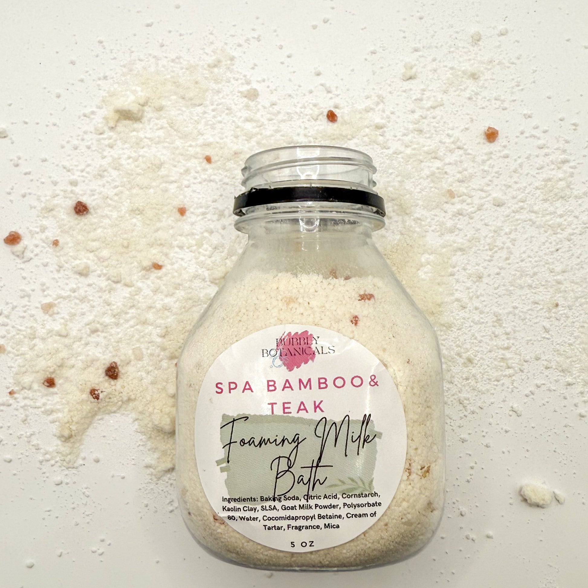 Spa bamboo and teak foaming milk bath