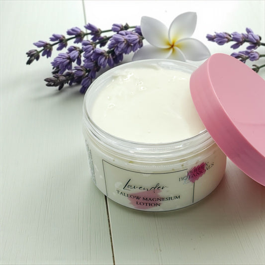 Magnesium Tallow Lotion – Natural Moisturizing Body Lotion for Relaxation & Muscle Relief