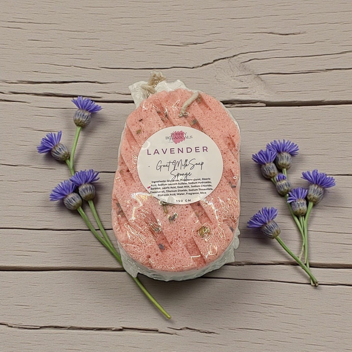 Goat’s Milk Soap Infused Sponge- Highly Scented - Lasts up to 6 weeks