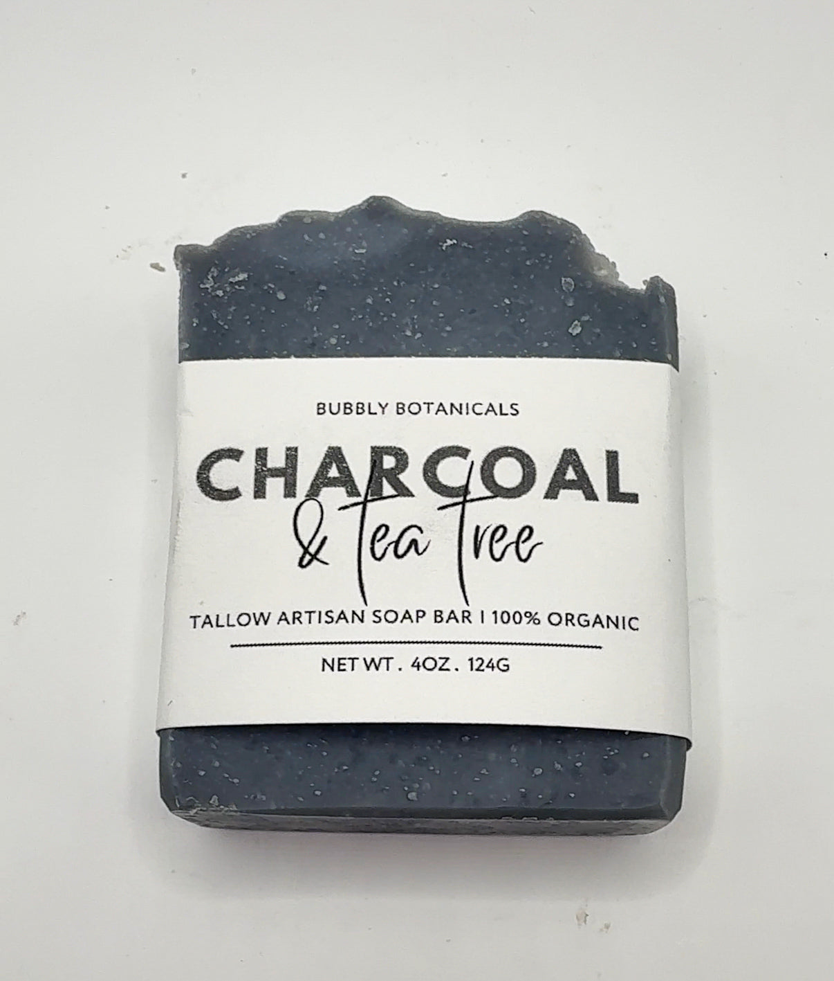 Activated Charcoal & Tea Tree Tallow Soap – Natural Handmade Soap Bar for Clear, Healthy Skin