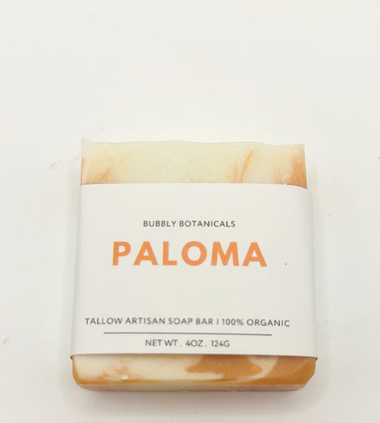 Paloma Tallow Soap Bar – Refreshing Grapefruit & Lime Natural Handmade Soap