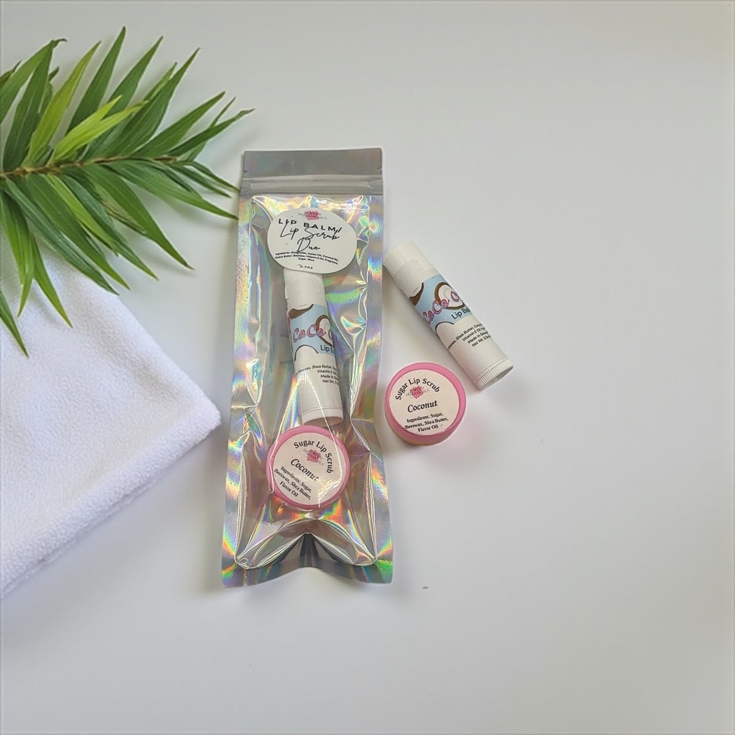 Lip Balm & Scrub Duo – Natural Lip Care Set to Hydrate and Exfoliate