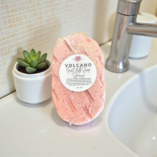 Goat’s Milk Soap Infused Sponge- Highly Scented - Lasts up to 6 weeks