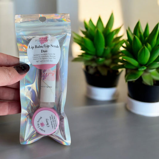 Lip Balm & Scrub Duo – Hydrate and Exfoliate