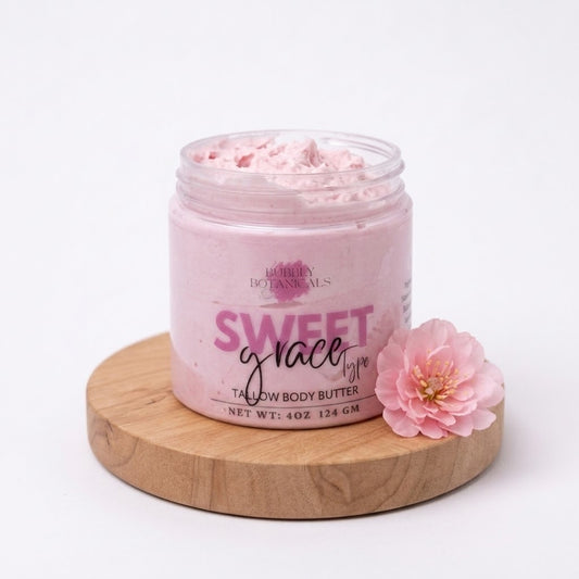 Artisan Tallow Body Butter – Sweet Grace Type | Rich Hydration & Floral Scent