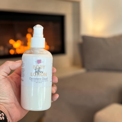Tallow Body Lotion - Cashmere Cloud | Warm Vanilla Scent