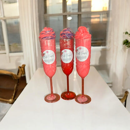 Rose scented bath parfait