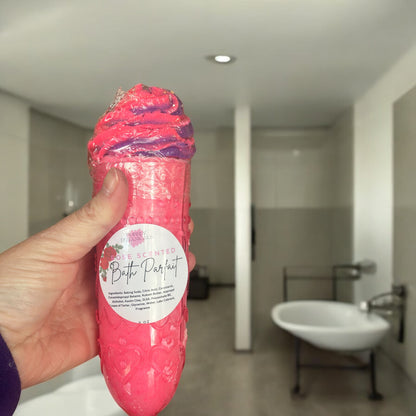 Rose scented bath parfait