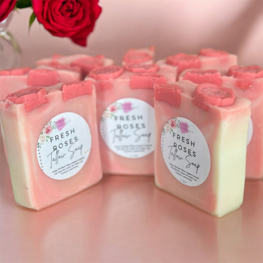 Fresh Roses Tallow Soap