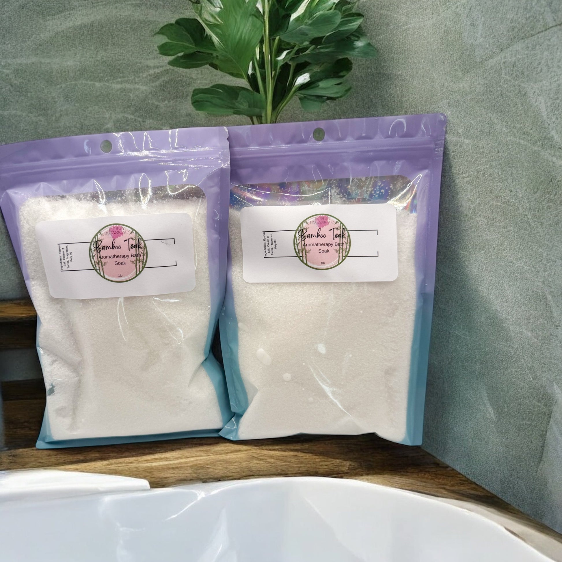 Epsom Salt Bath Soaks - Create a spa like bathtime experience-Bamboo Teak
