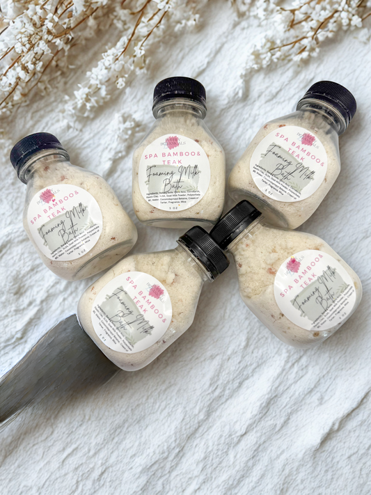 Foaming Milk Bath – Spa Bamboo & Teak