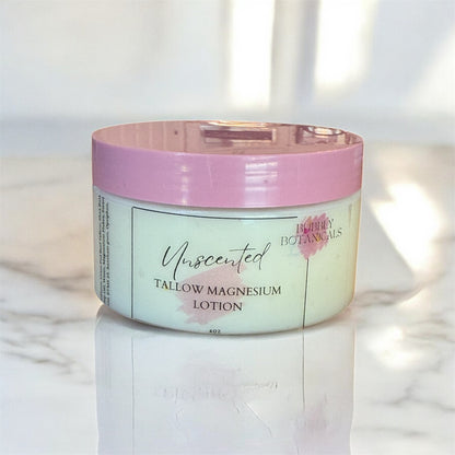 Magnesium Tallow Lotion – Natural Moisturizing Body Lotion for Relaxation & Muscle Relief