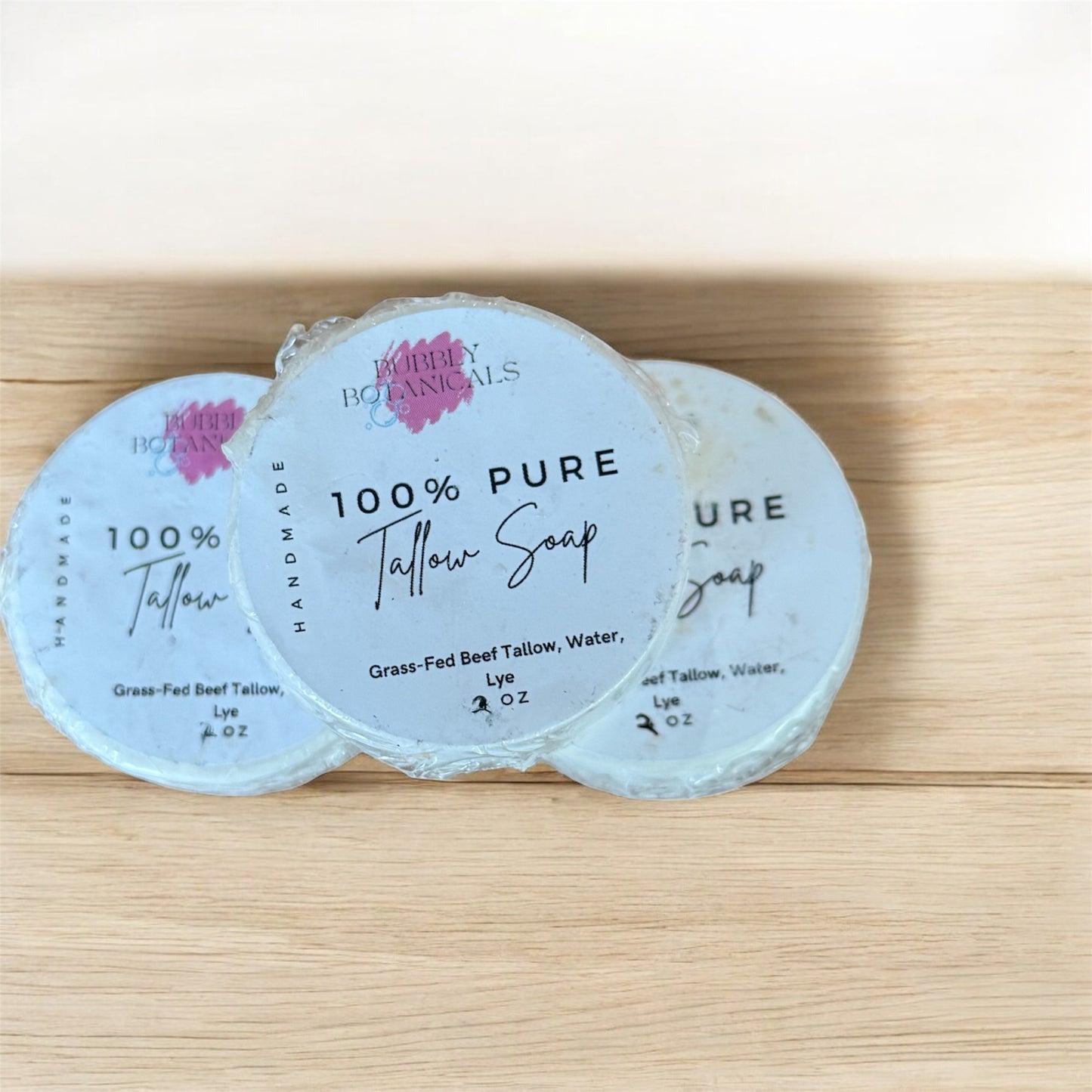 Mini Tallow Soap Gift Set (3 Pack) – Natural Handmade Soaps for Gifting & Self-Care