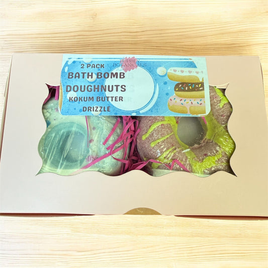 Bath Bomb Doughnut Duo (2-Pack) – Fun Handmade Donut Bath Bomb Gift Set