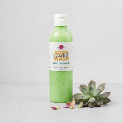 All Natural Body Wash and Shave Butter, Sulfate-Free, Gentle Cleanser, Lush Succulent scent