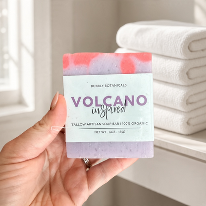 Handcrafted Tallow Soap - Volcano (Type) | Tropical Citrus Scent