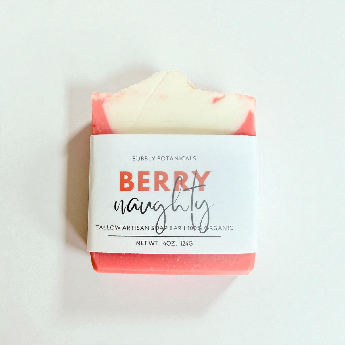 Berry Naughty tallow soap by Bubbly Botanicals
