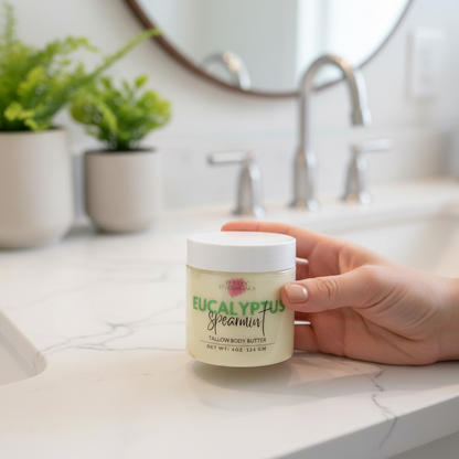 Eucalyptus Spearmint tallow body butter by Bubbly Botanicals