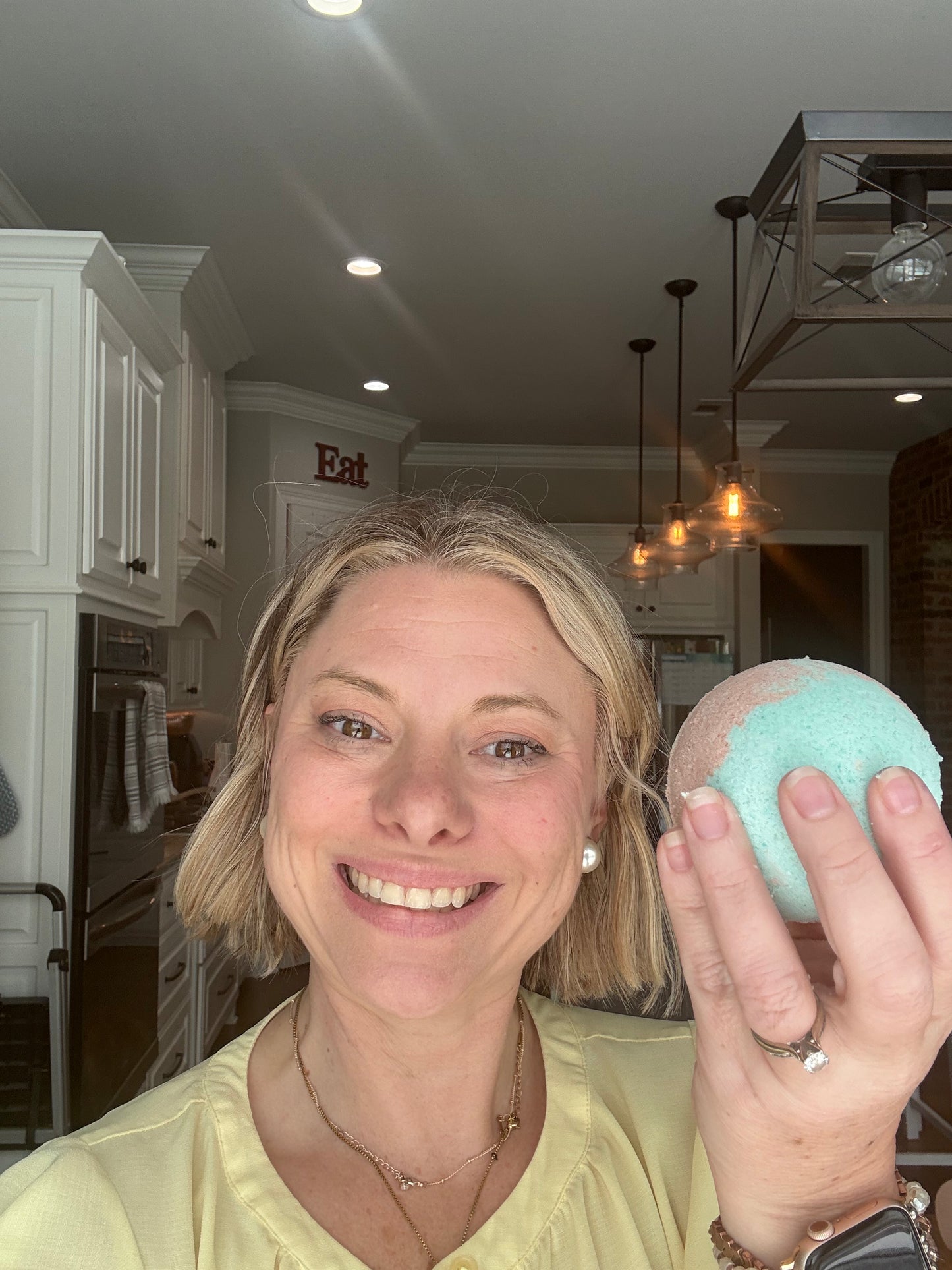 Foaming bath bombs made with the Bubbly Botanicals bath bomb recipe