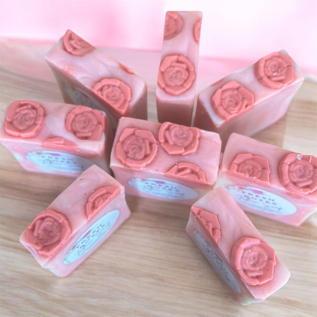 Fresh Roses tallow soap by Bubbly Botanicals