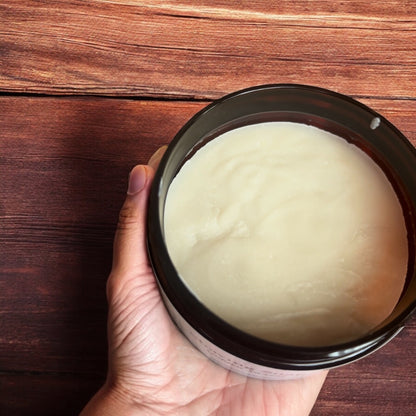 Men's tallow shaving soap with brush by Bubbly Botanicals