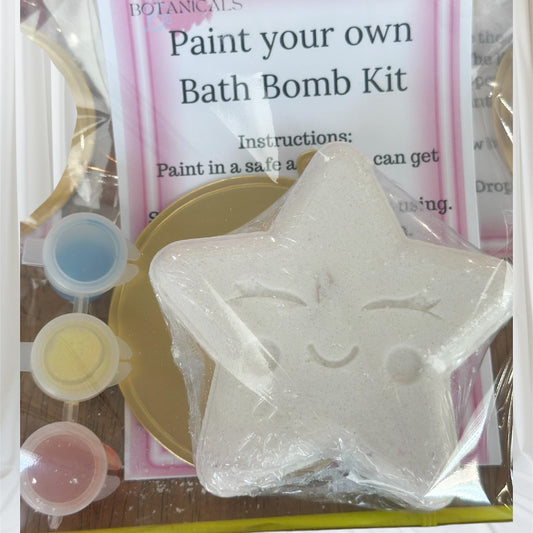 Paint Your Own Bath Bomb DIY kit by Bubbly Botanicals