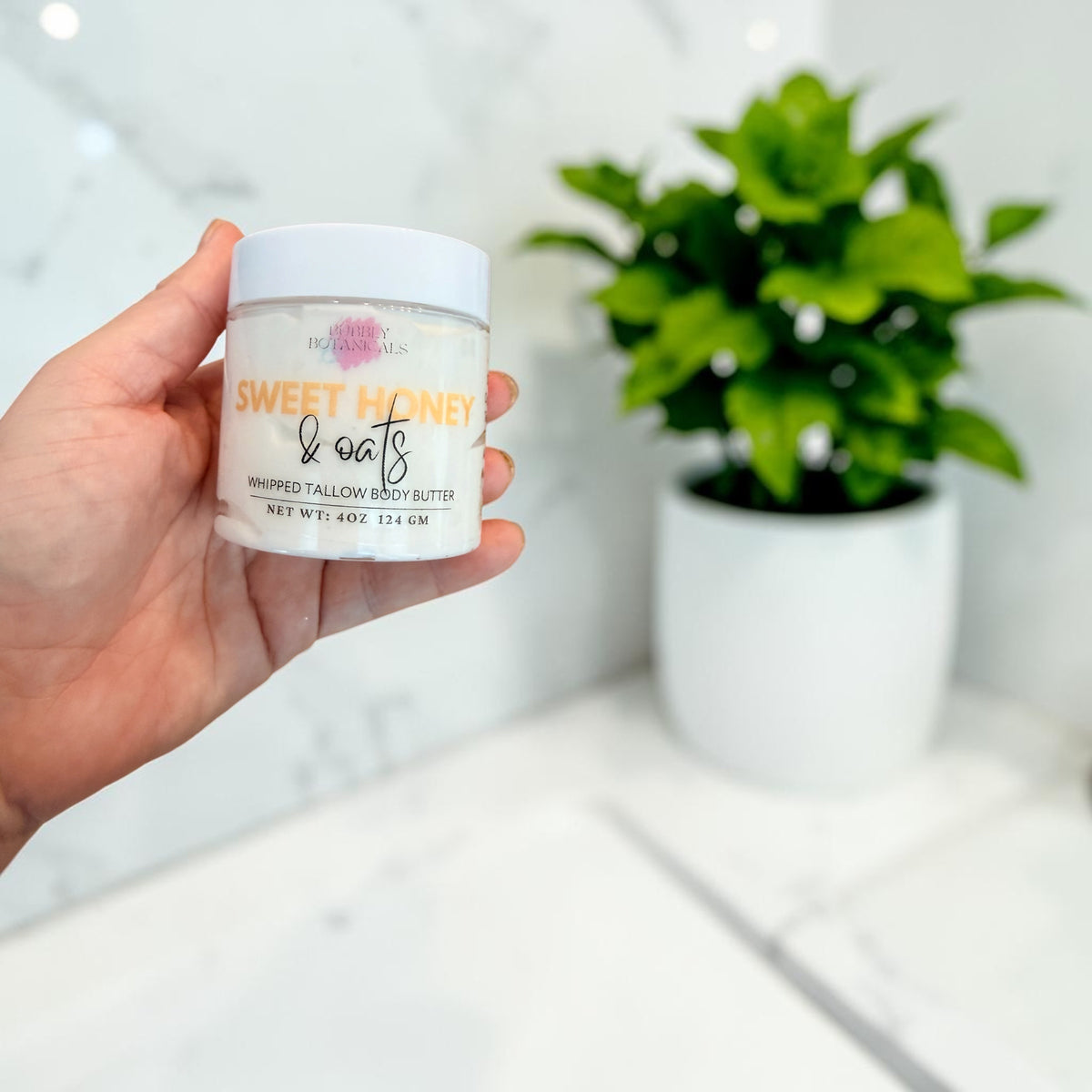 Sweet Honey & Oats tallow body butter by Bubbly Botanicals