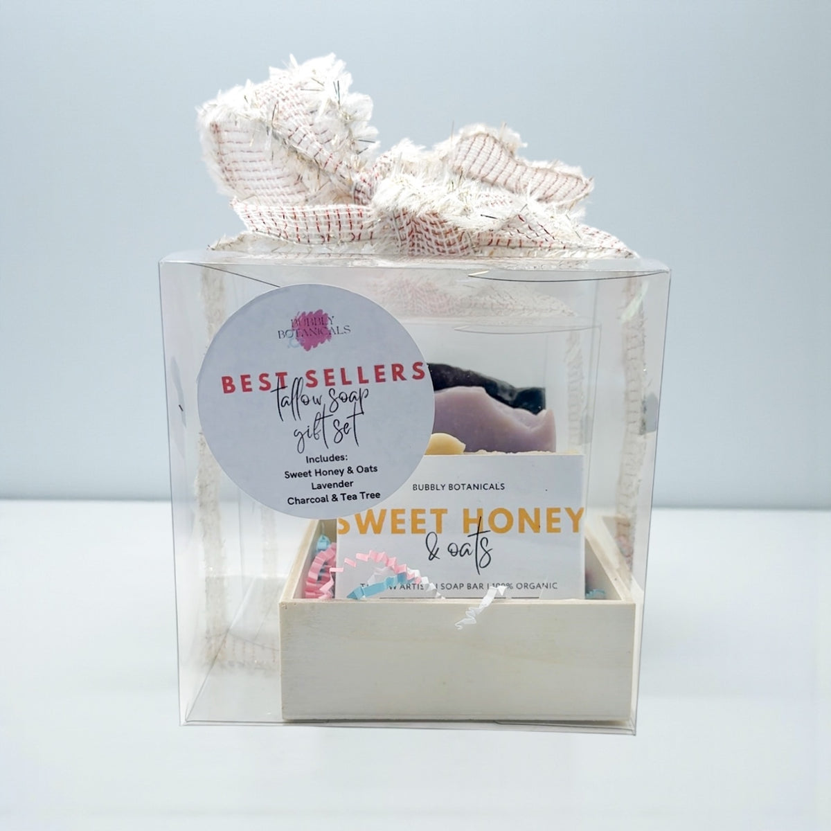 Tallow soap bestsellers gift set by Bubbly Botanicals