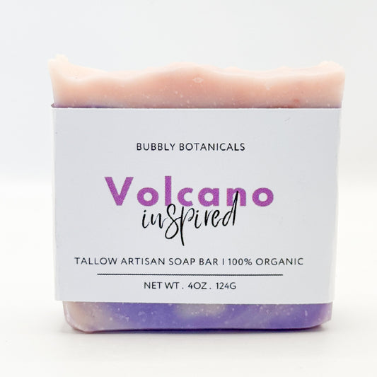 Volcano type tallow soap by Bubbly Botanicals